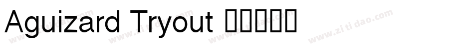 Aguizard Tryout字体转换